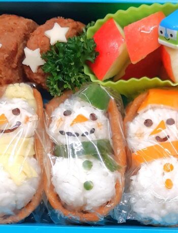 Schneemann Bento Box Rezept